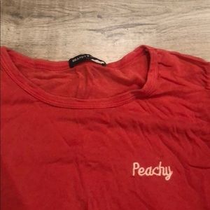 Brandy Melville peachy crop top